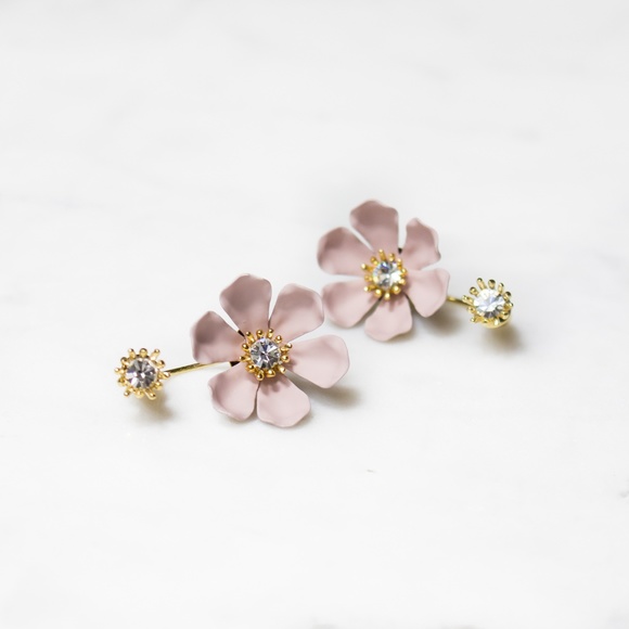 Anthropologie 'Dusk Blossom' Earrings By Zenzii - Picture 5 of 6